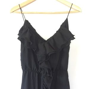 Tadashi Shoji Black Ruffle Dress